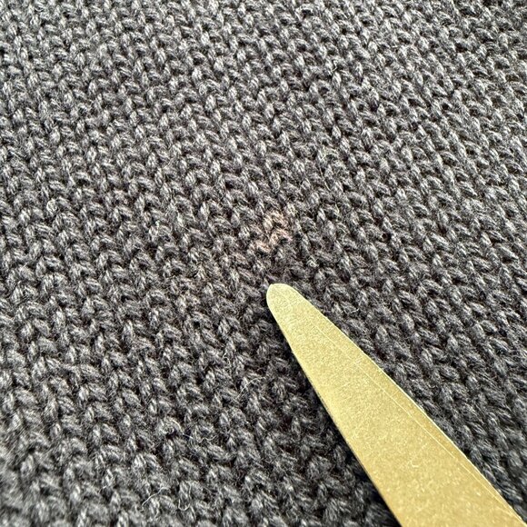 Tommy Hilfiger Jeans M Navy Blue Cotton Cable Knit Full Zip Cardigan Sweater - Picture 6 of 16